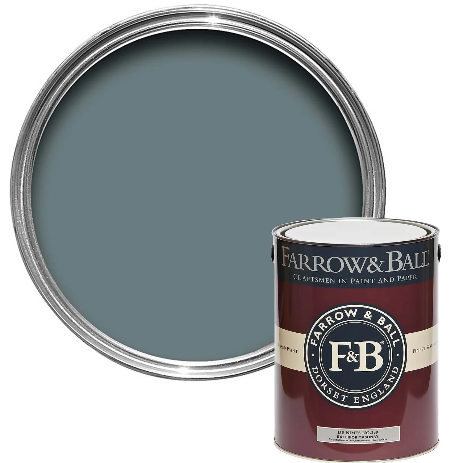 Farrow & Ball Exterior Masonry Paint De Nimes - 5L 3 Farrow & Ball Exterior Masonry Paint De Nimes - 5L