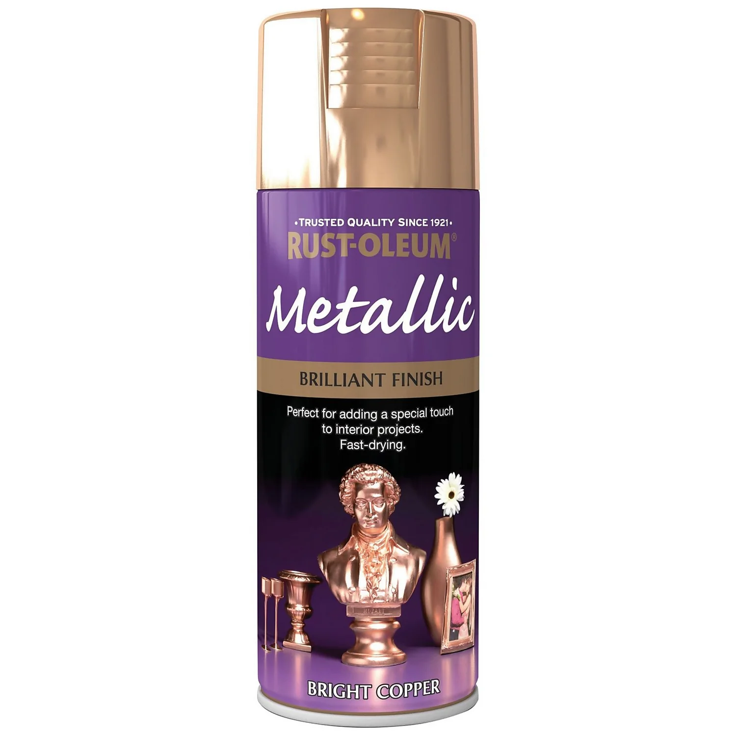 Rust-Oleum Bright Copper - Metallic Spray Paint - 400ml 3 Rust-Oleum Bright Copper - Metallic Spray Paint - 400ml