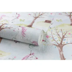 Grandeco Unicorns Teal Wallpaper -Paint Store 12826769 1414875702753264