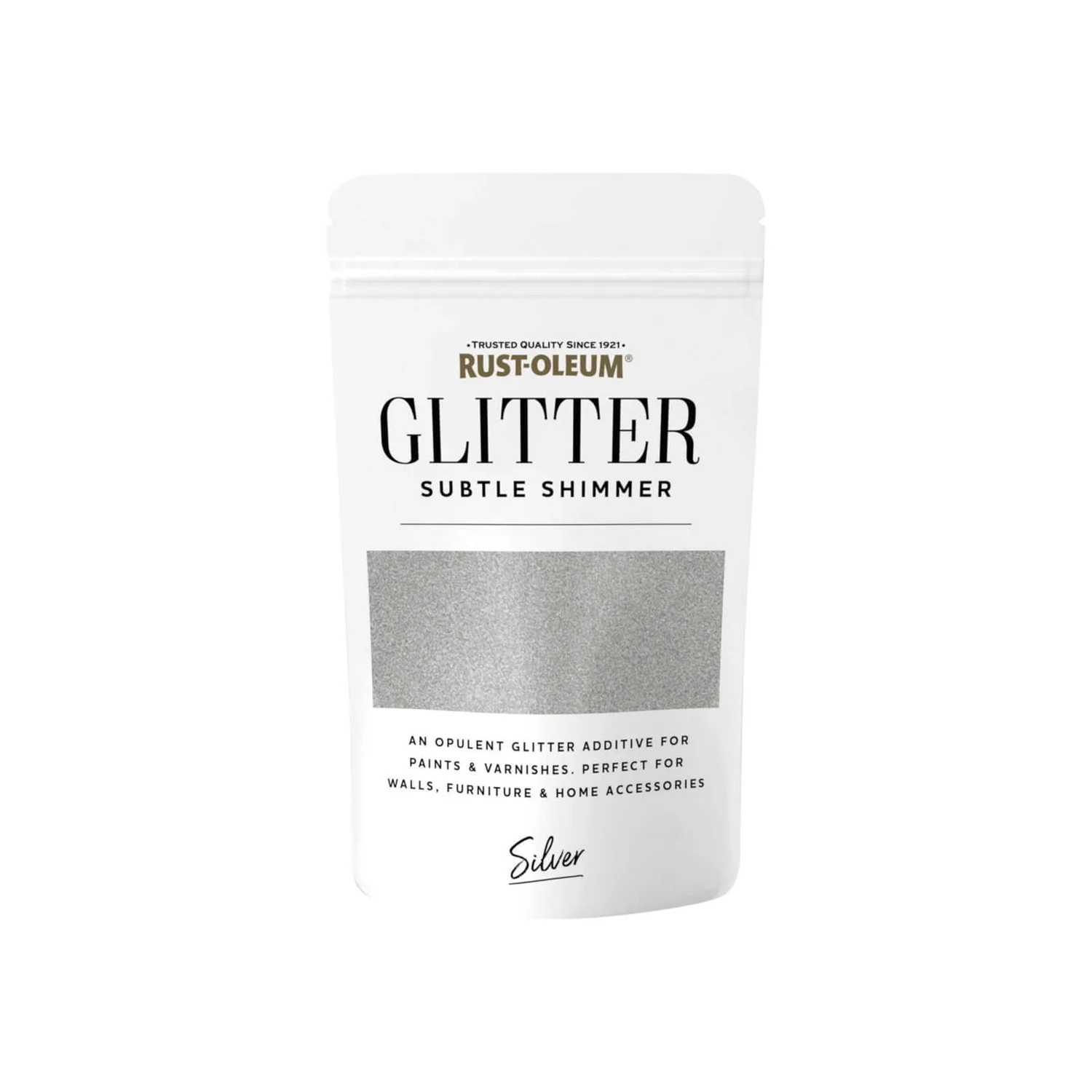 Rust-Oleum Glitter Subtle Shimmer Silver - 70g 3 Rust-Oleum Glitter Subtle Shimmer Silver - 70g