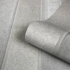 Belgravia Decor San Remo Striped Embossed Metallic Silver Wallpaper -Paint Store 12832334 3894833202662414