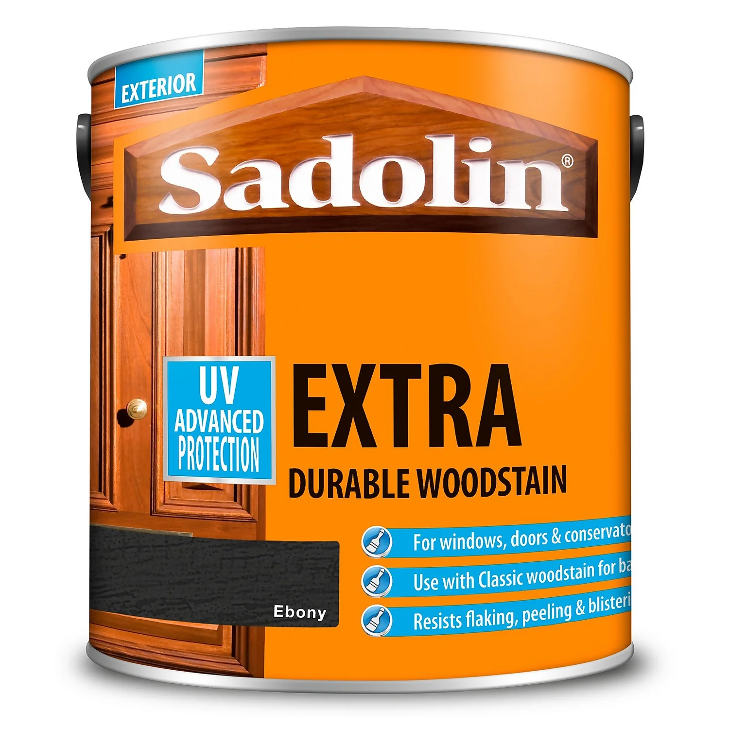 Sadolin Extra Durable Woodstain Ebony - 2.5L 8 Sadolin Extra Durable Woodstain Ebony - 2.5L - Image 6