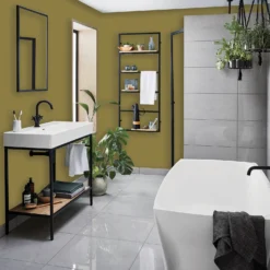 Homebase Bathroom Mid Sheen Paint - Moss Green 2.5L 7 Homebase Bathroom Mid Sheen Paint - Moss Green 2.5L -Paint Store 12832554 1944832985083277