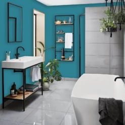 Homebase Bathroom Mid Sheen Paint - Teal 2.5L 7 Homebase Bathroom Mid Sheen Paint - Teal 2.5L -Paint Store 12832694 5434832978933286