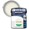 Homebase Smooth Masonry Paint - Butter Cream 5L -Paint Store 12833414 2624831917954525