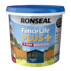 Ronseal Fence Life Plus Paint Midnight Blue - 5L -Paint Store 12833724 3694942087086534