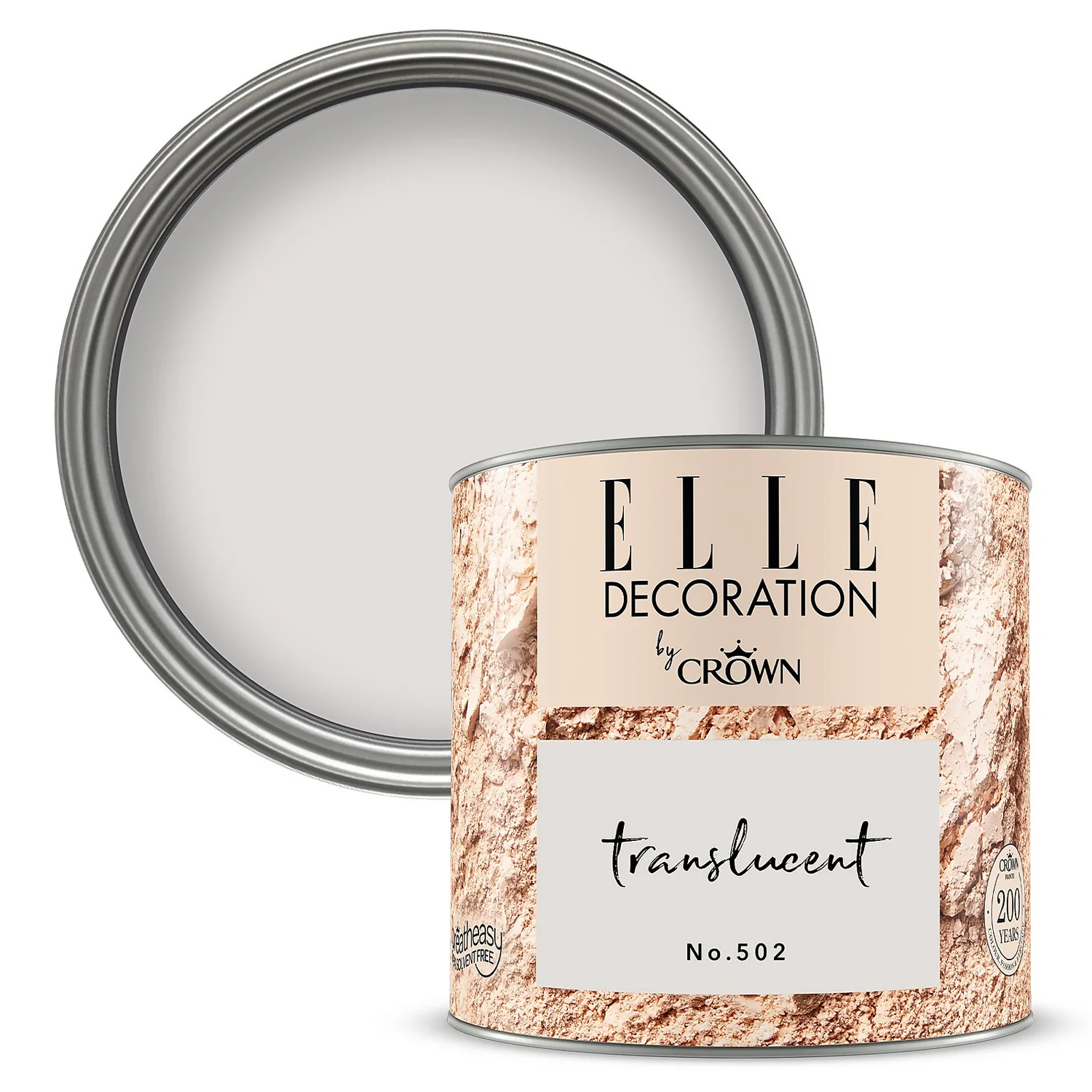 ELLE Decoration By Crown Flat Matt Paint Translucent - Tester 125ml 3 ELLE Decoration By Crown Flat Matt Paint Translucent - Tester 125ml