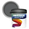 Homebase Matt Emulsion Paint Charcoal - Tester 90ml 1 Homebase Matt Emulsion Paint Charcoal - Tester 90ml -Paint Store 12835588 3974831947713298