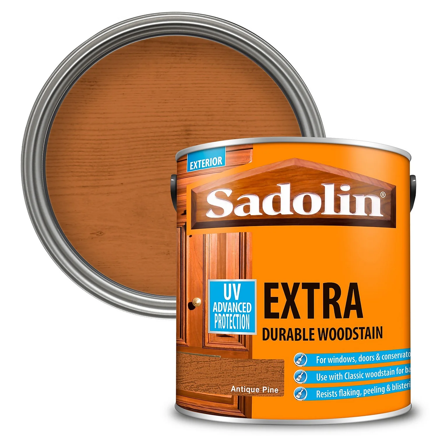 Sadolin Extra Durable Woodstain Antique Pine - 2.5L 3 Sadolin Extra Durable Woodstain Antique Pine - 2.5L