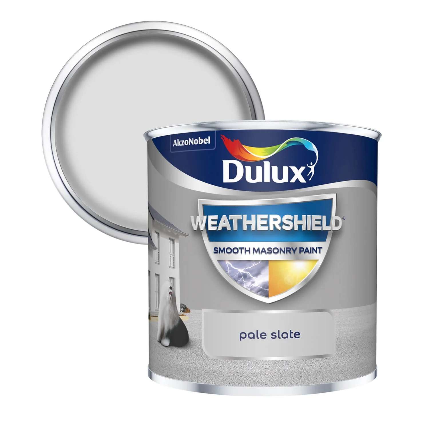 Dulux Weathershield Smooth Masonry Paint Pale Slate - Tester 250ml 3 Dulux Weathershield Smooth Masonry Paint Pale Slate - Tester 250ml