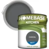 Homebase Kitchen Matt Paint - Charcoal 2.5L 1 Homebase Kitchen Matt Paint - Charcoal 2.5L -Paint Store 12836979 1934831958849277