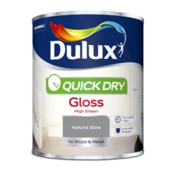 Dulux Quick Dry Gloss Paint Natural Slate - 750ml -Paint Store 12836982 9174832980962615