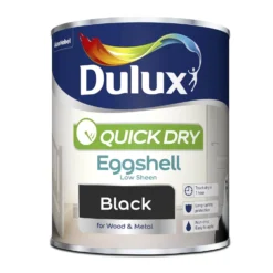 Dulux Quick Dry Eggshell Paint Black - 750ml -Paint Store 12837024 3664832979360015