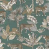 Grandeco Leopard Teal Paste The Wall Wallpaper -Paint Store 12837441 6614831955462964