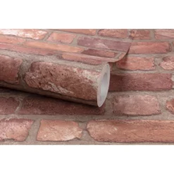 Grandeco Red Brick Paste The Wall Wallpaper -Paint Store 12837444 4634873385460834