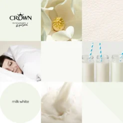Crown Walls & Ceilings Matt Emulsion Paint Milk White - 2.5L 16 Crown Walls & Ceilings Matt Emulsion Paint Milk White - 2.5L -Paint Store 12837627 3914969531651182