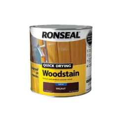 Ronseal Quick Drying Woodstain Walnut Satin - 2.5L -Paint Store 12837749 1084949525407065