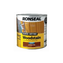 Ronseal Quick Drying Woodstain Antique Pine Satin - 2.5L -Paint Store 12837750 1244949525098014