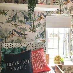 Belgravia Décor Dinosaur Kingdom Smooth Grey Wallpaper -Paint Store 12837873 2834980393757386