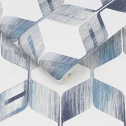 Fresco Maya Wallpaper - Blue -Paint Store 12837893 8214833225464385