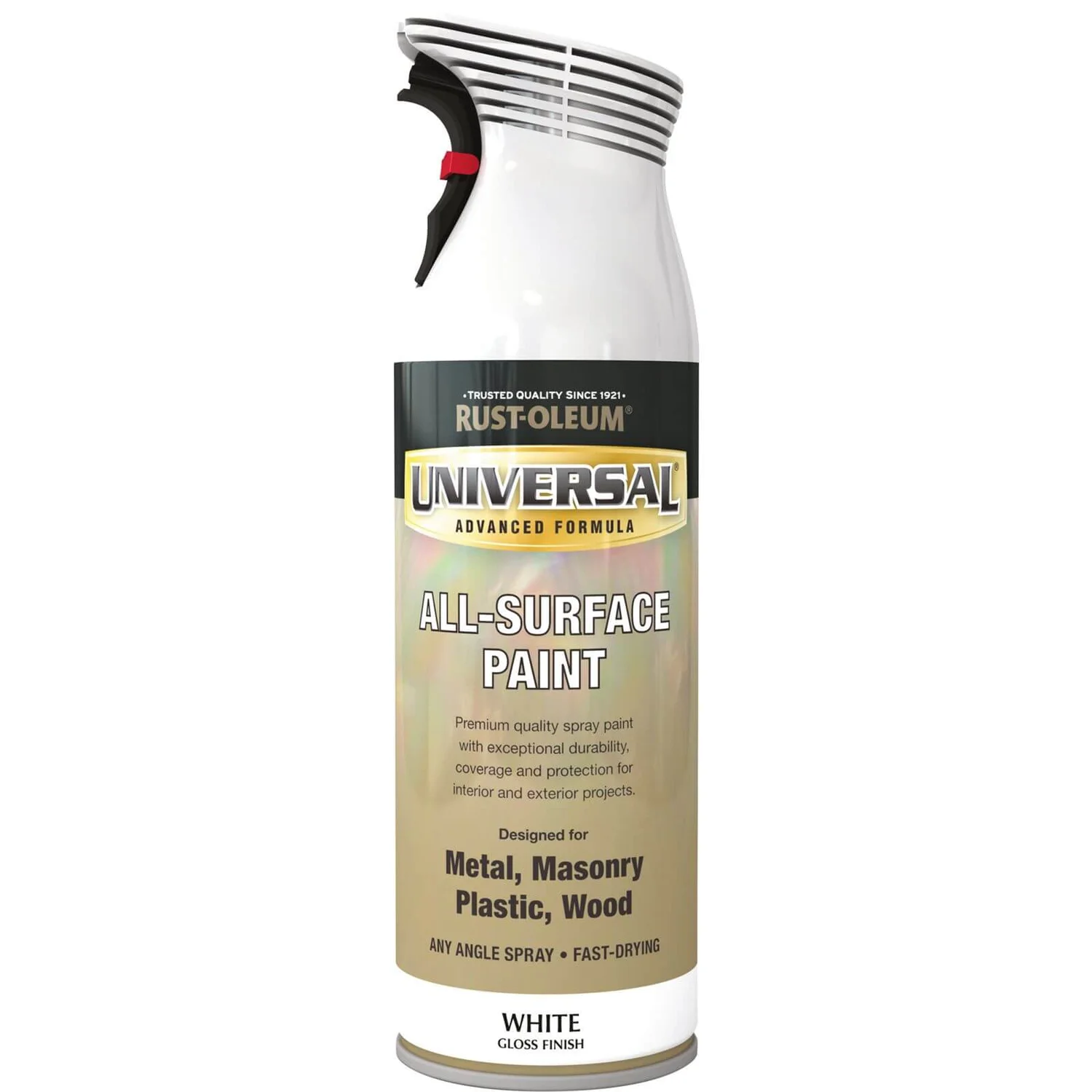 Rust-Oleum Universal Gloss Spray Paint - White - 400ml 3 Rust-Oleum Universal Gloss Spray Paint - White - 400ml