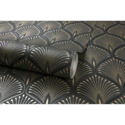 Grandeco Layla Black Wallpaper -Paint Store 12839835 1654875696560847