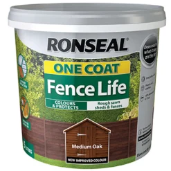 Ronseal One Coat Fence Life Paint Medium Oak - 5L 9 Ronseal One Coat Fence Life Paint Medium Oak - 5L -Paint Store 12841195 8474942087138443