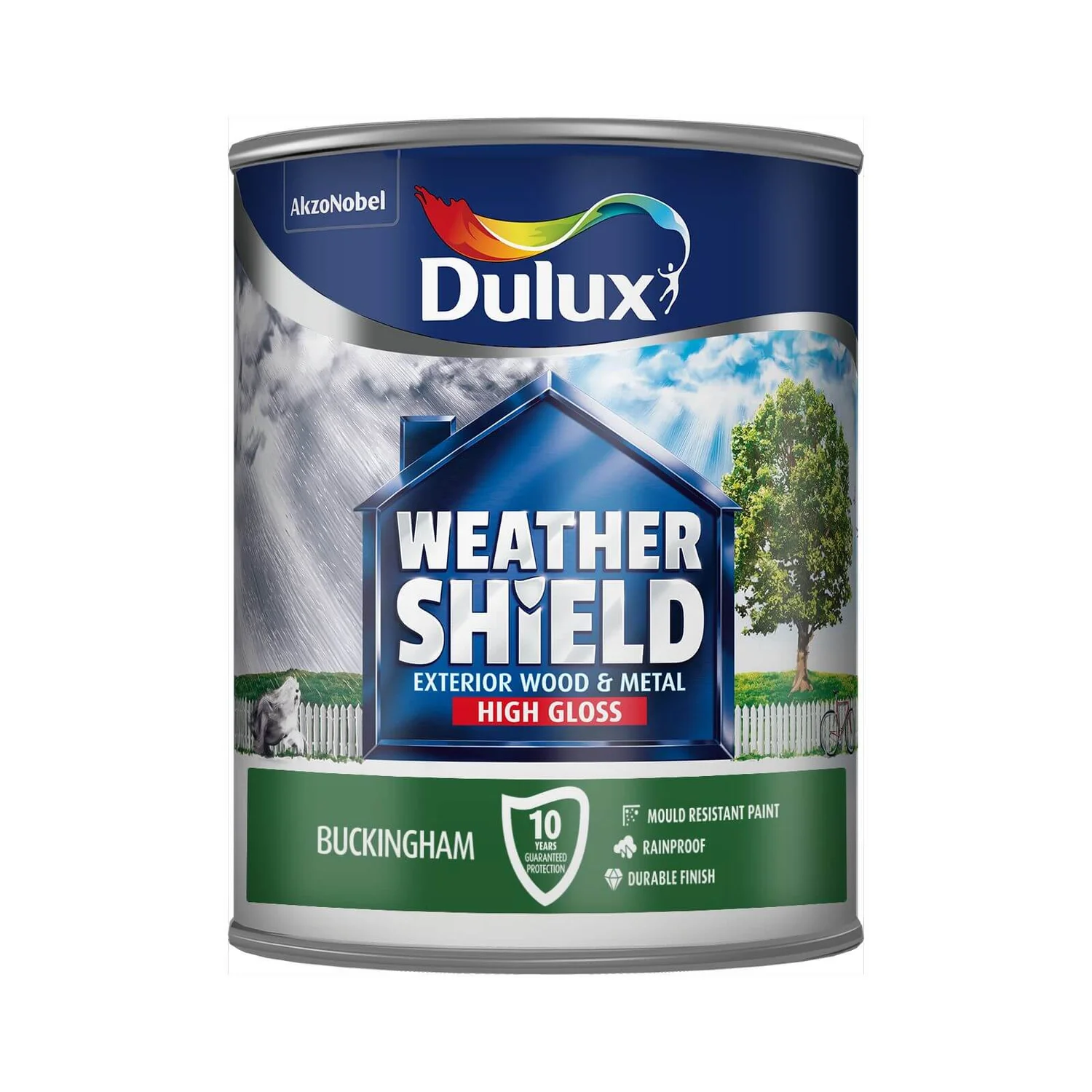 Dulux Weathershield Exterior Gloss Paint Buckingham - 750ml 4 Dulux Weathershield Exterior Gloss Paint Buckingham - 750ml - Image 2