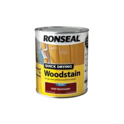 Ronseal Quick Drying Woodstain Deep Mahogany Satin - 750ml -Paint Store 12843808 1374949525419128