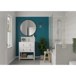 Dulux Simply Refresh Feature Wall One Coat Matt Emulsion Paint Teal Tension - 1.25L -Paint Store 12881599 1034843857084255