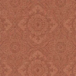 Grandeco Boutique Clarence Saran Orange Wallpaper