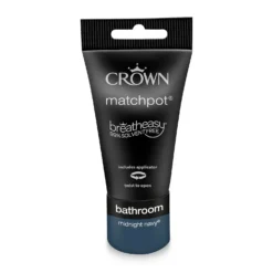 Crown Easyclean Bathroom Paint Midnight Navy - 40ml -Paint Store 12886554 1994853989651176