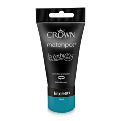 Crown Easyclean Kitchen Paint Teal - 0.04L -Paint Store 12886745 1214853989953378