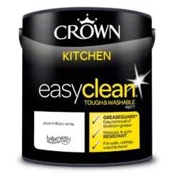 Crown Easyclean Kitchen Paint Brilliant White 2.5L 15 Crown Easyclean Kitchen Paint Brilliant White 2.5L -Paint Store 12886955 9064853416372248