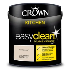Crown Easyclean®Greaseguard+ Kitchen Matt Washable Multi Surface Paint Afternoon Tea® - 2.5L -Paint Store 12886956 4814853416267983