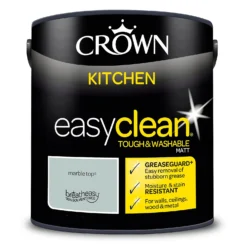 Crown Easyclean®Greaseguard+ Kitchen Matt Washable Multi Surface Paint Marble Top® - 2.5L -Paint Store 12886965 4954853416478766