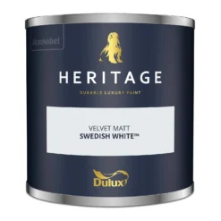 Dulux Heritage Matt Emulsion Paint Swedish White - Tester 125ml 14 Dulux Heritage Matt Emulsion Paint Swedish White - Tester 125ml -Paint Store 12891359 1004843790762169
