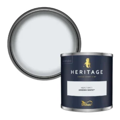 Dulux Heritage Matt Emulsion Paint Swedish White - Tester 125ml