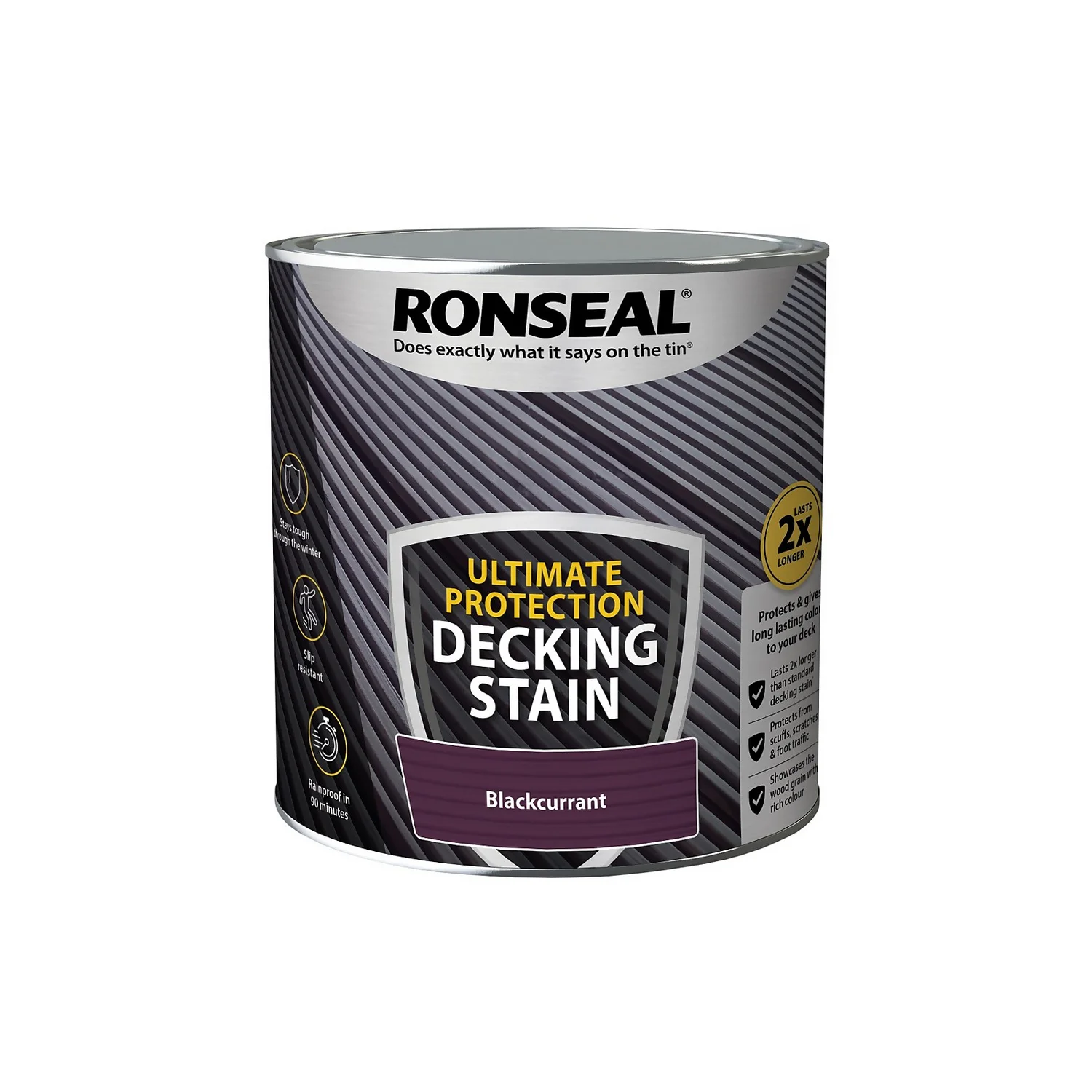 Ronseal Ultimate Protection Decking Stain Blackcurrant - 2.5L 5 Ronseal Ultimate Protection Decking Stain Blackcurrant - 2.5L - Image 3