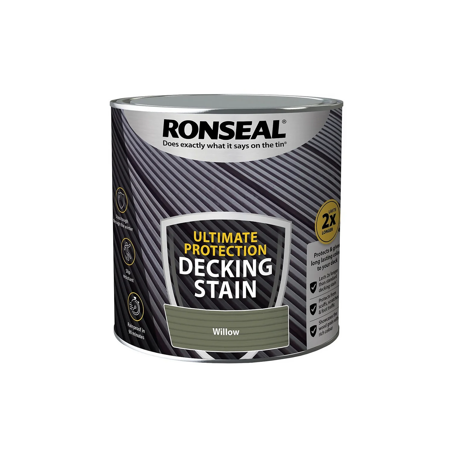 Ronseal Ultimate Protection Decking Stain Willow - 2.5L 4 Ronseal Ultimate Protection Decking Stain Willow - 2.5L - Image 3