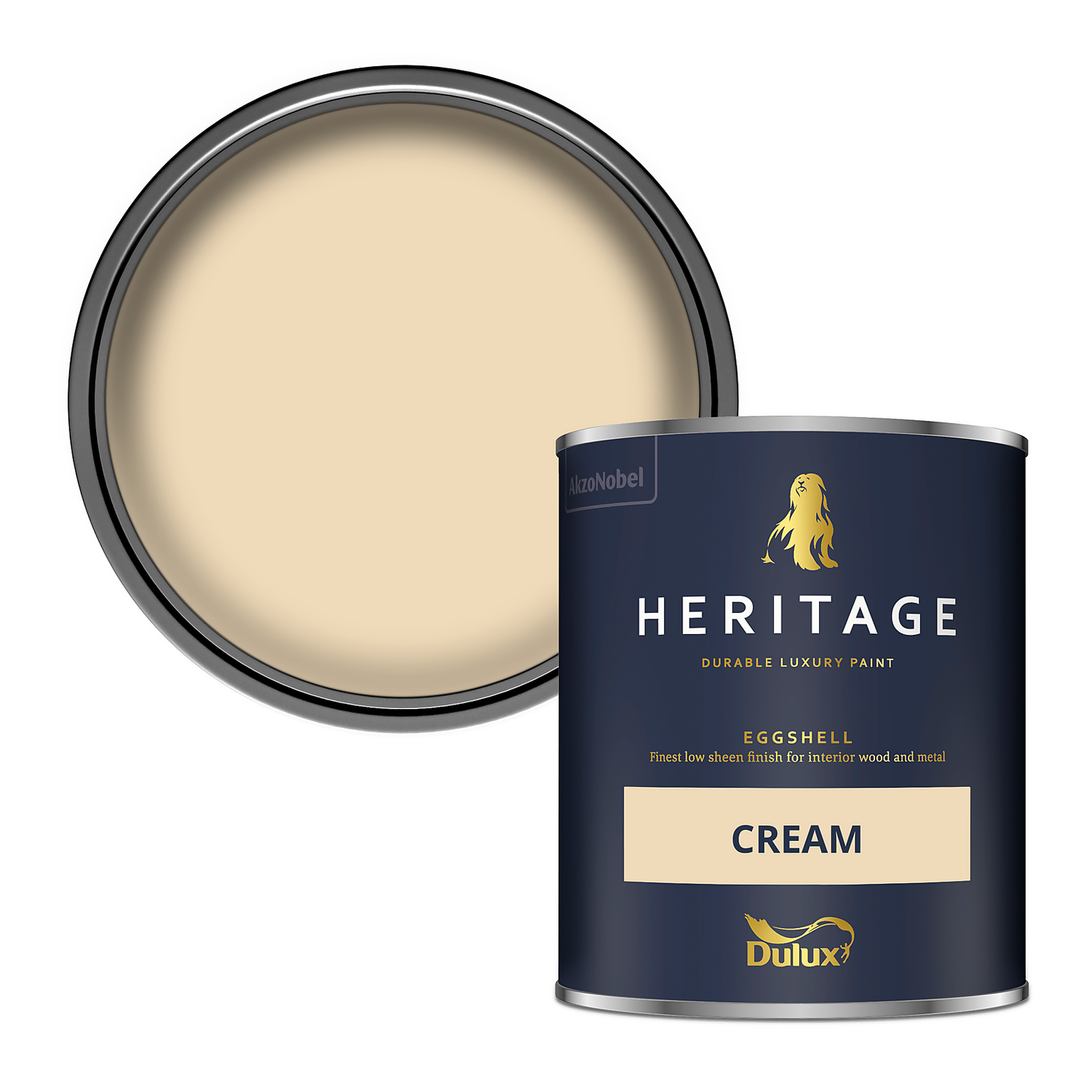 Dulux Heritage Eggshell Paint Cream - 750ml 3 Dulux Heritage Eggshell Paint Cream - 750ml