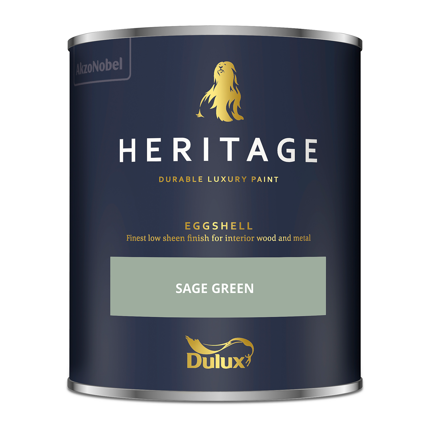 Dulux Heritage Eggshell Paint Sage Green - 750ml 6 Dulux Heritage Eggshell Paint Sage Green - 750ml - Image 4