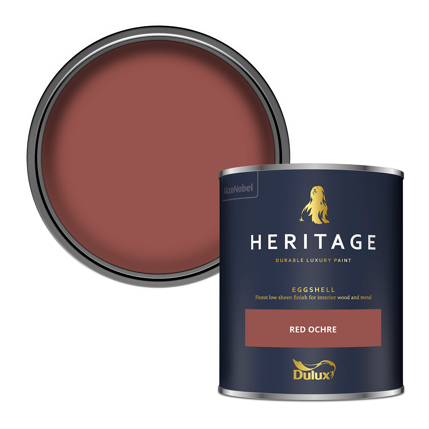 Dulux Heritage Eggshell Paint Red Ochre - 750ml 3 Dulux Heritage Eggshell Paint Red Ochre - 750ml