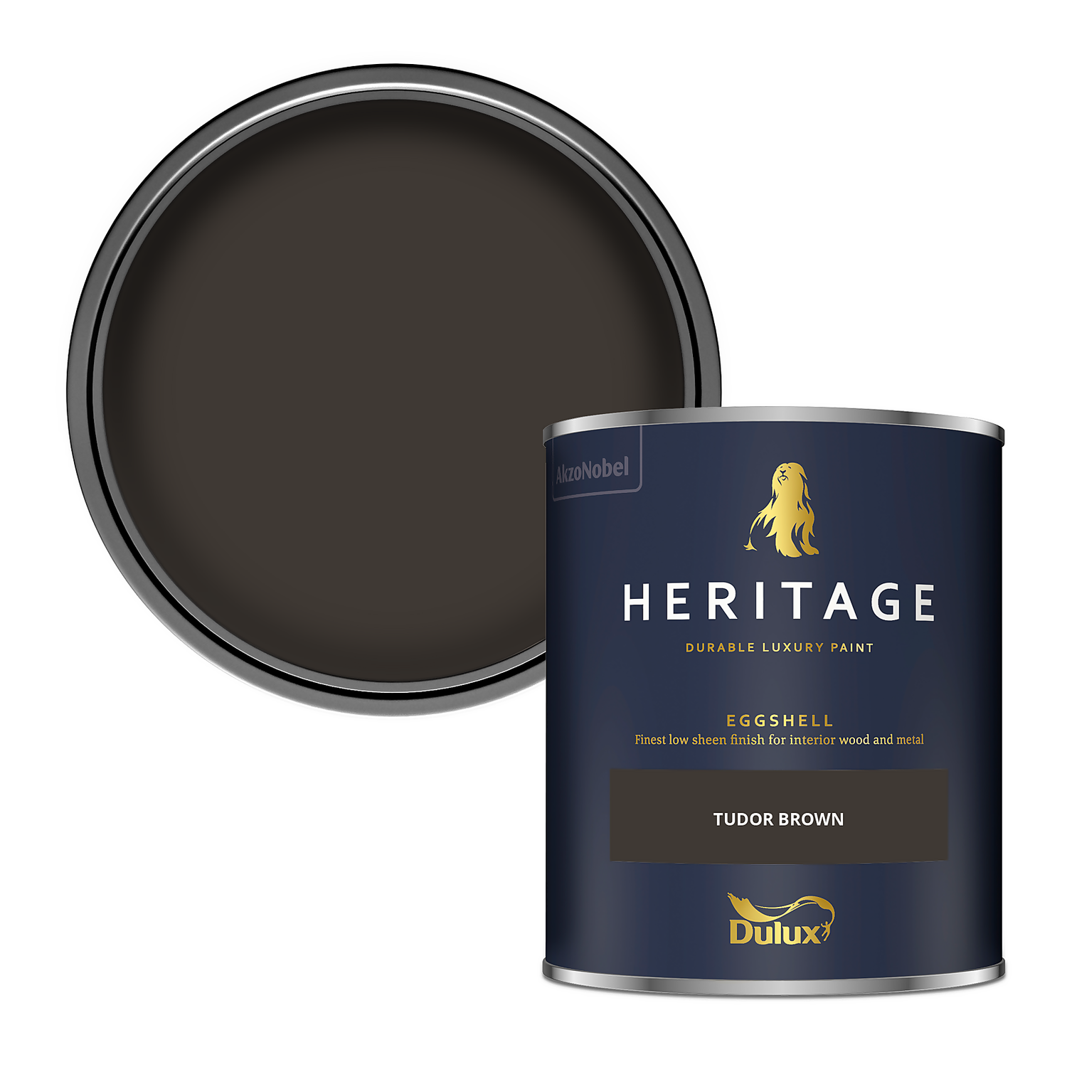 Dulux Heritage Eggshell Paint Tudor Brown - 750ml 3 Dulux Heritage Eggshell Paint Tudor Brown - 750ml