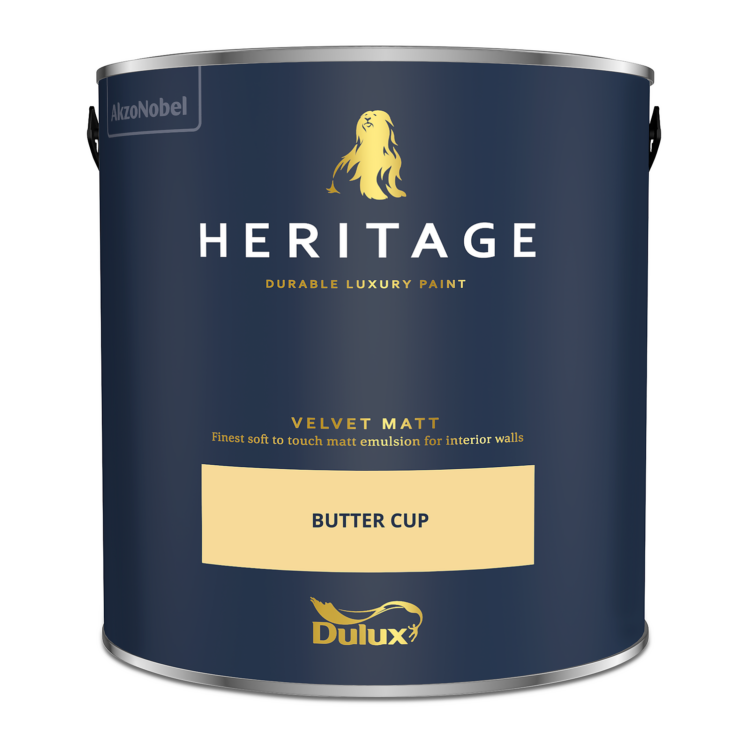 Dulux Heritage Matt Emulsion Paint Butter Cup - 2.5L 6 Dulux Heritage Matt Emulsion Paint Butter Cup - 2.5L - Image 4
