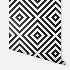 Arthouse Geometric Diamond Mono Wallpaper -Paint Store 12961407 4664856733432966