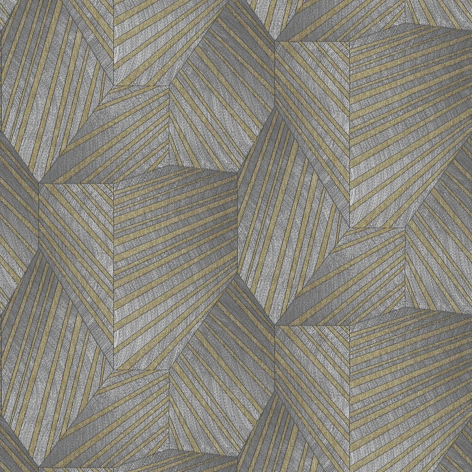 Elle Decoration Stripe Gray Gold Wallpaper 3 Elle Decoration Stripe Gray Gold Wallpaper