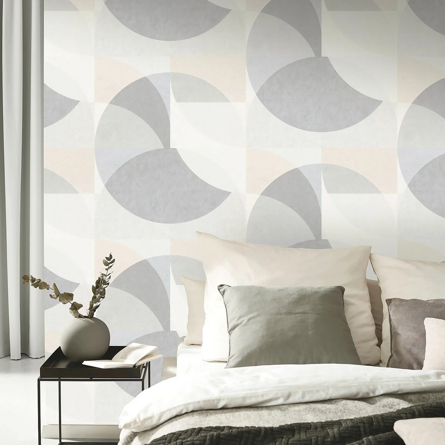 Elle Decoration Geometric Light Grey Beige Wallpaper 4 Elle Decoration Geometric Light Grey Beige Wallpaper - Image 2