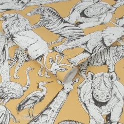 Superfresco Easy Jungle Animals Yellow Wallpaper -Paint Store 13031037 1264860662597202