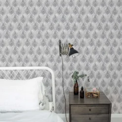 Organic Textures Peacock Grey Wallpaper -Paint Store 13120804 1784866367143189